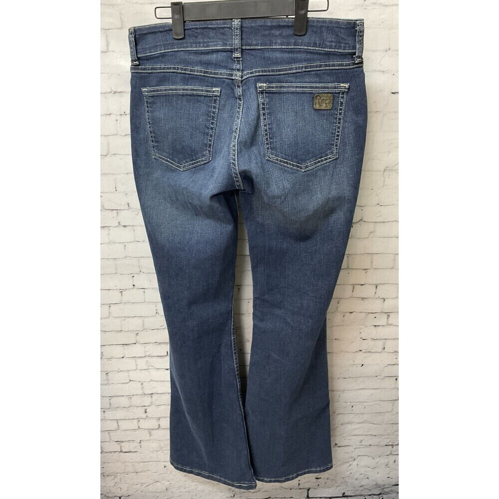 Wrangler Rock 47 Womens Jeans 29W 32L Flare Leg Blue Jeans Stretch Excellent E1 - Picture 8 of 10